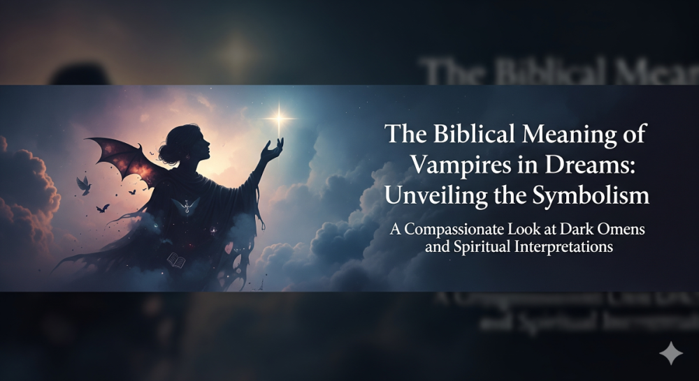 Silhouette with bat wings reaching for light, symbolizing the biblical meaning of vampires in dreams